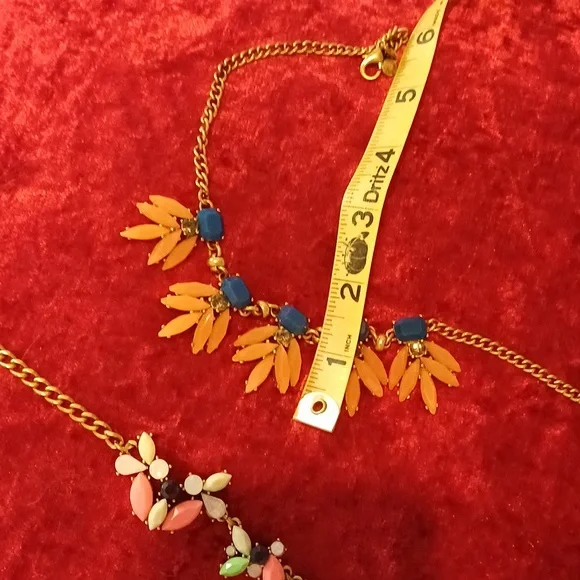🔥🔥🔥J. Crew lot of 3 statement necklaces costume rhinestone - Picture 9 of 9